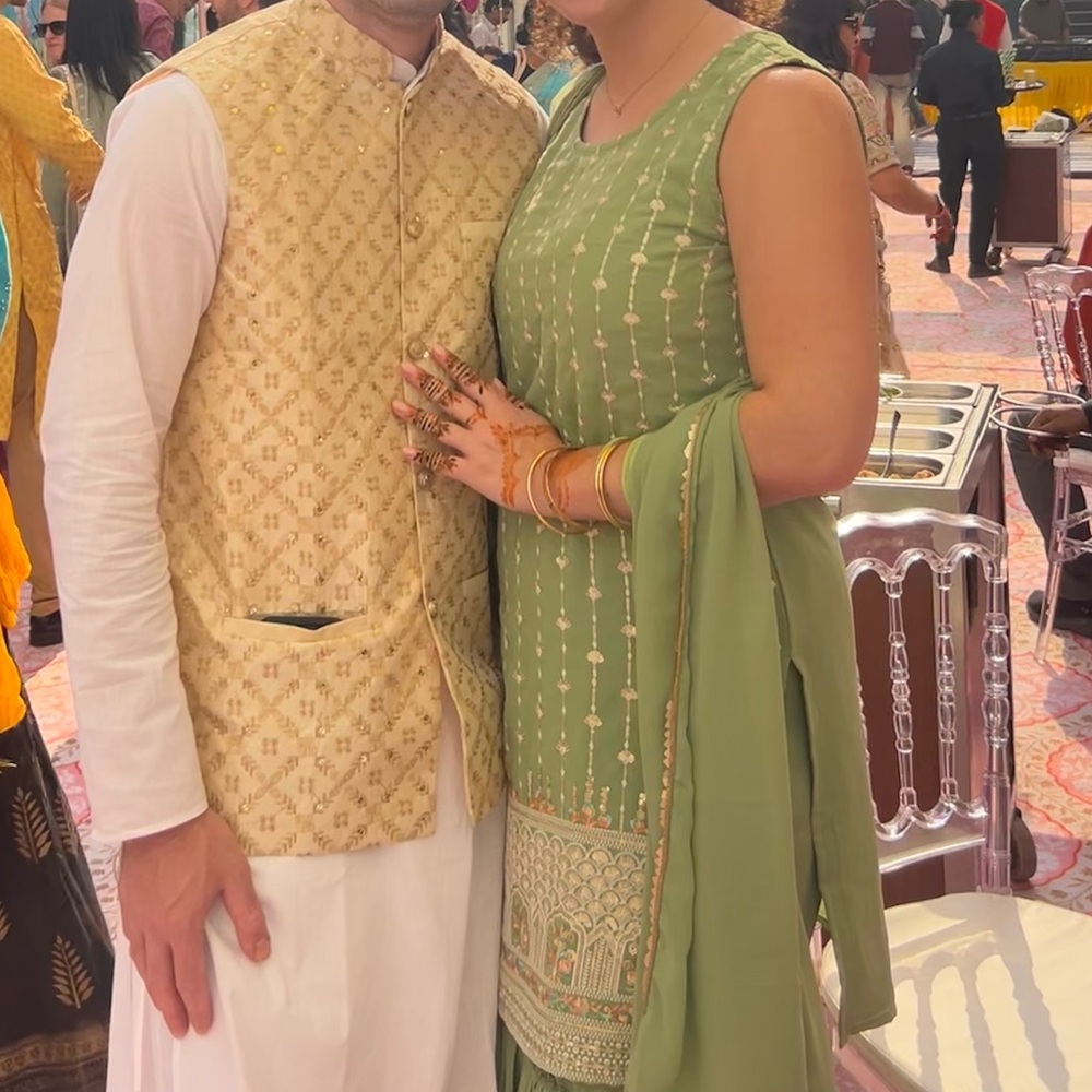 Green and Gold Traditional Outfit